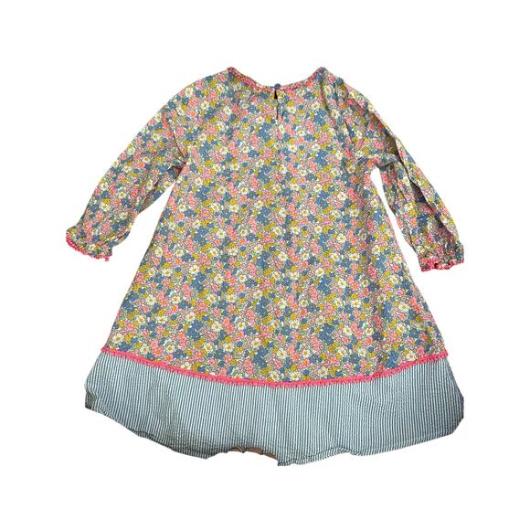 Mini Boden Girls' Multicolor Floral Print Pullover Dress Size 7-8 Years - Picture 5 of 7